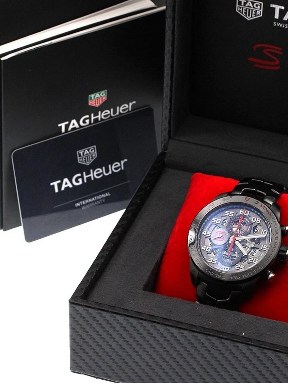 TAG HEUER Carrera Caliber Heuer 01 Ayrton Senna CAR2A1L Automatic Men's - Picture 1 of 7